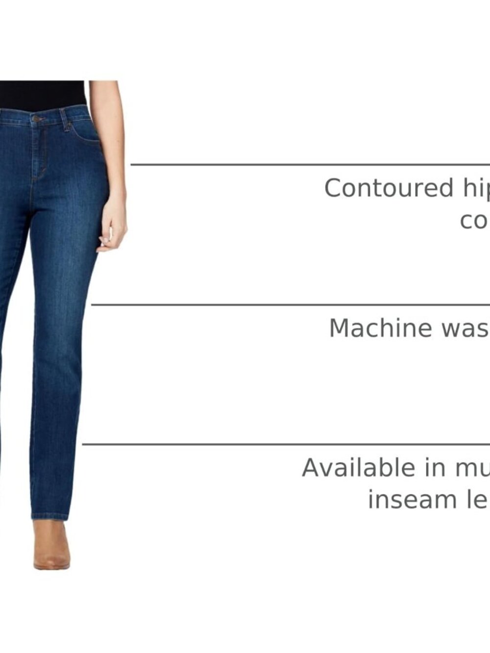 Women's Classic Tapered Amanda Jeans - Picture 4 of 4